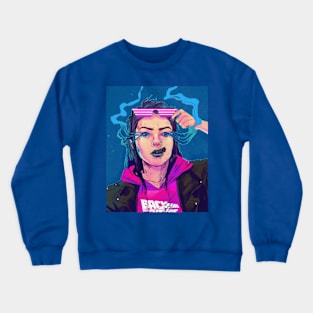 female smoker Crewneck Sweatshirt